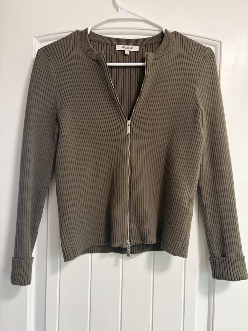 Madewell zipper Cardigan